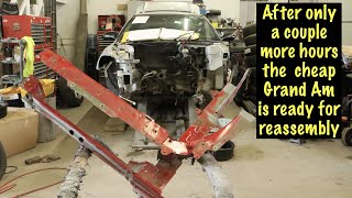 Replacing the frame rail on the cheap one day build Grand Am part 3