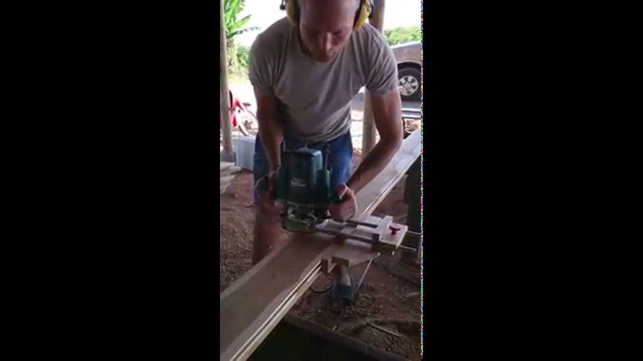Tongue and groove using router with 