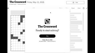 Teamwork today! | NYT 05.15.2026 | Friday Crossword