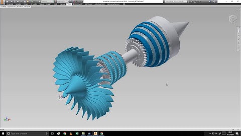 Autodesk Inventor: Jet Engine Model