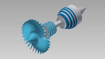 Autodesk Inventor: Jet Engine Model