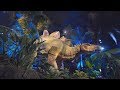 Jurassic World The Ride at night at Universal Studios Hollywood
