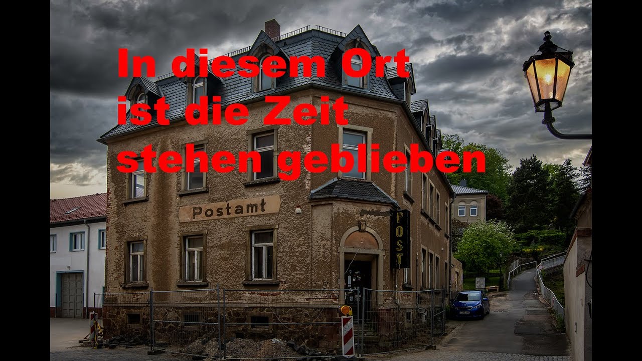 Wie eine Geisterstadt    Walk in Lunzenau Mittelsachsen   Cinematic 4k Osmo Pocket