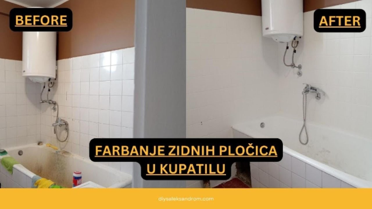 Kako ofarbati zidne pločice u kupatilu?