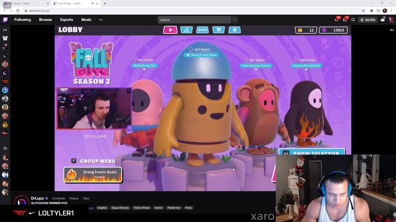 Tyler1 goes 1v9 vs xQC, Tfue, NB3