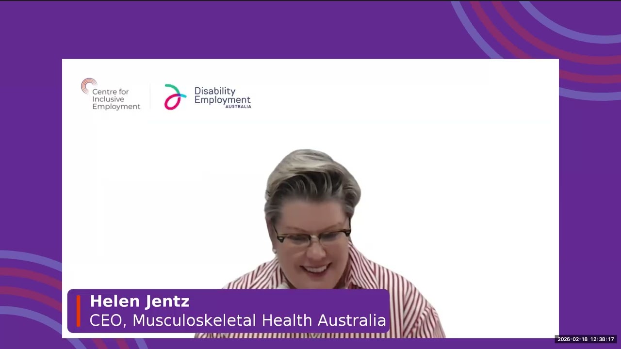 Lunch & Learn: In the workplace: back pain, arthritis and musculoskeletal conditions