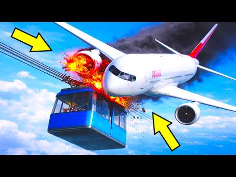 Airplane Crash Compilation: 7 Cinematic Aeroplane Crash Scenes In GTA 5 (#28)