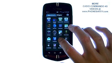Casio Commando 4G - How Do I Customize My Home Screens