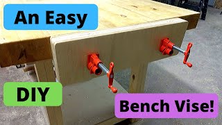 An Easy DIY Bench Vise With Pipe Clamps!!!