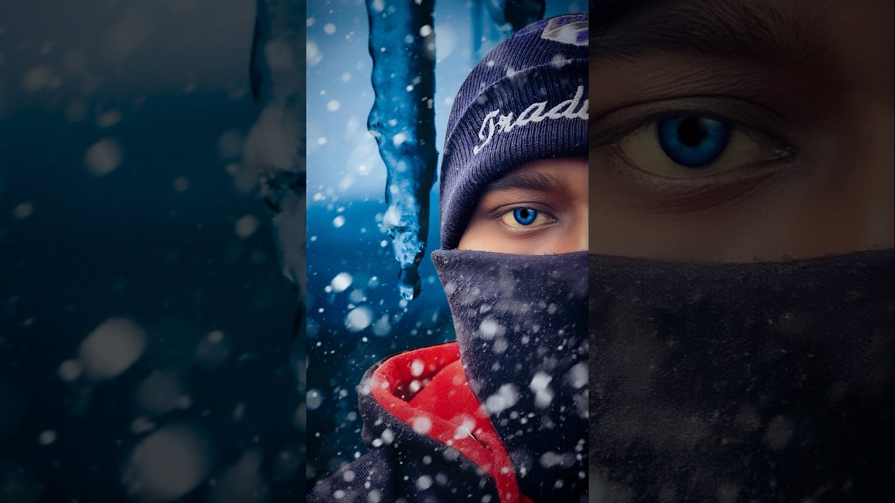 Winter 🥶  Portrait Creative Photo Editing Tutorial 