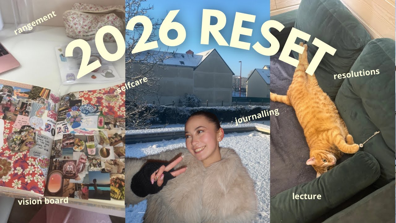 2026 reset ( rangement, vision board, résolution, bingo, sport…)