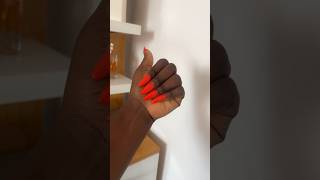 Testing out the red nail theory #rednailpolish #nailtransformation
