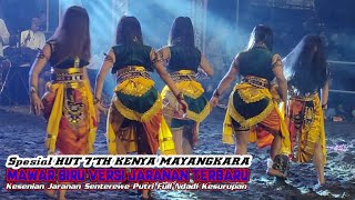 MAWAR BIRU VERSI JARANAN‼️HUT 7'TH KENYA MAYANGKARA || JARANAN SENTHEREWE PUTRI KESURUPAN FULL NDADI