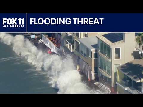 Long Beach braces another round of big waves, coastal flooding