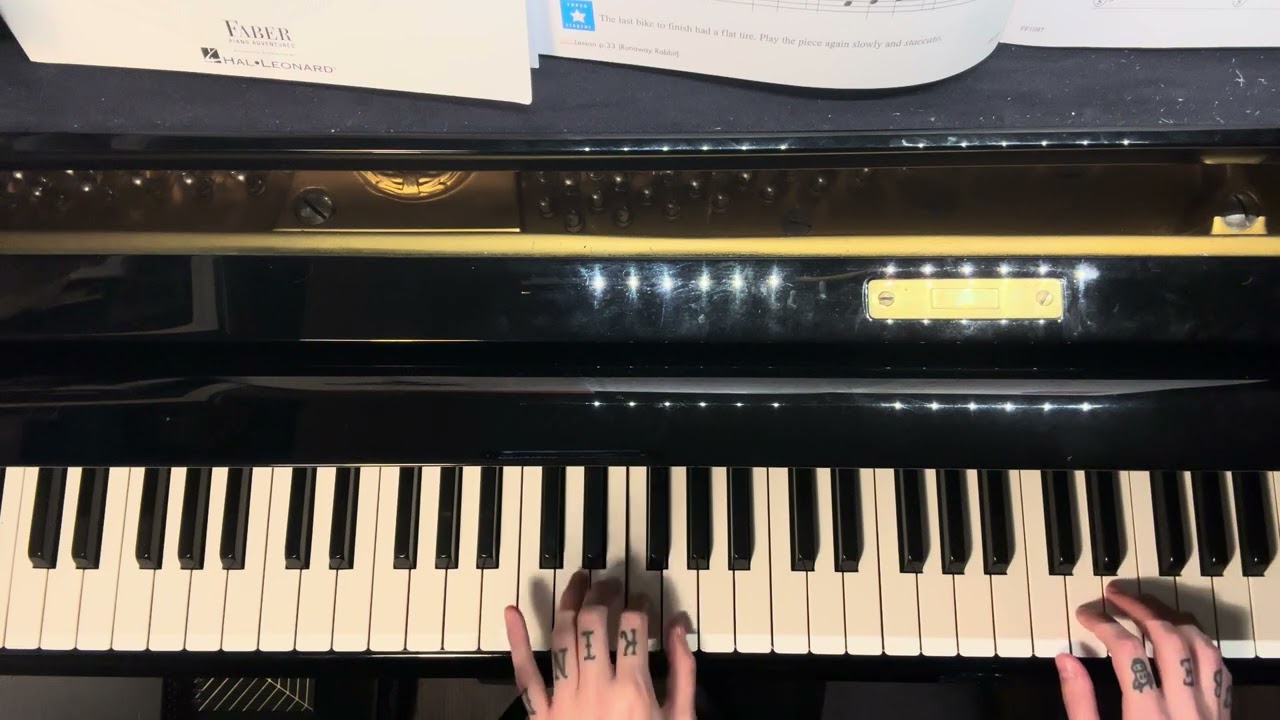 Racing Bikes - Faber Piano Adventures Level 1 Technique & Artistry Book