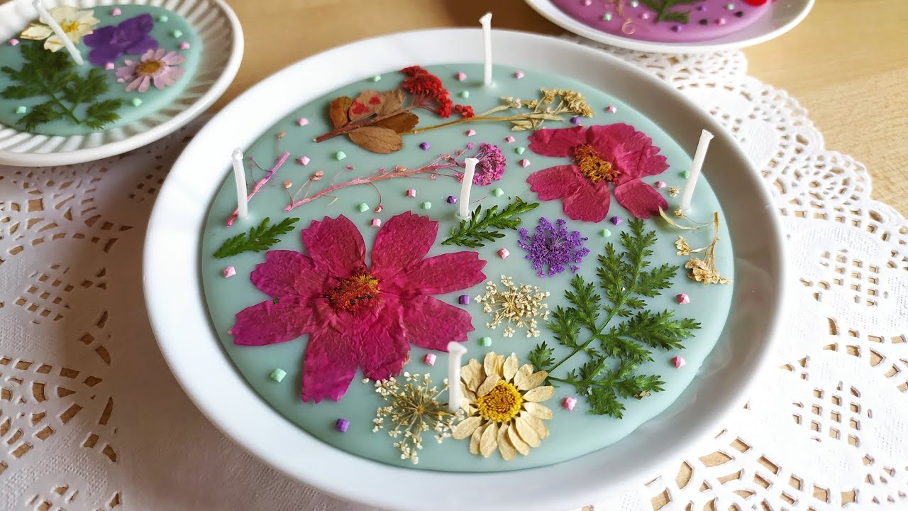 Ricicla i Piattini di Ceramica e Crea le tue CANDELE Floreali Personalizzate | Bomboniere FAI DA TE