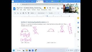 Alg II 3 4a Video Notes