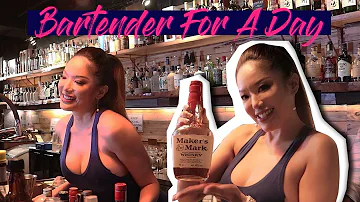 BARTENDER FOR A DAY! (INSPIRED BY SUNSHINE GUIMARY!) | GWEN GARCI VLOGS