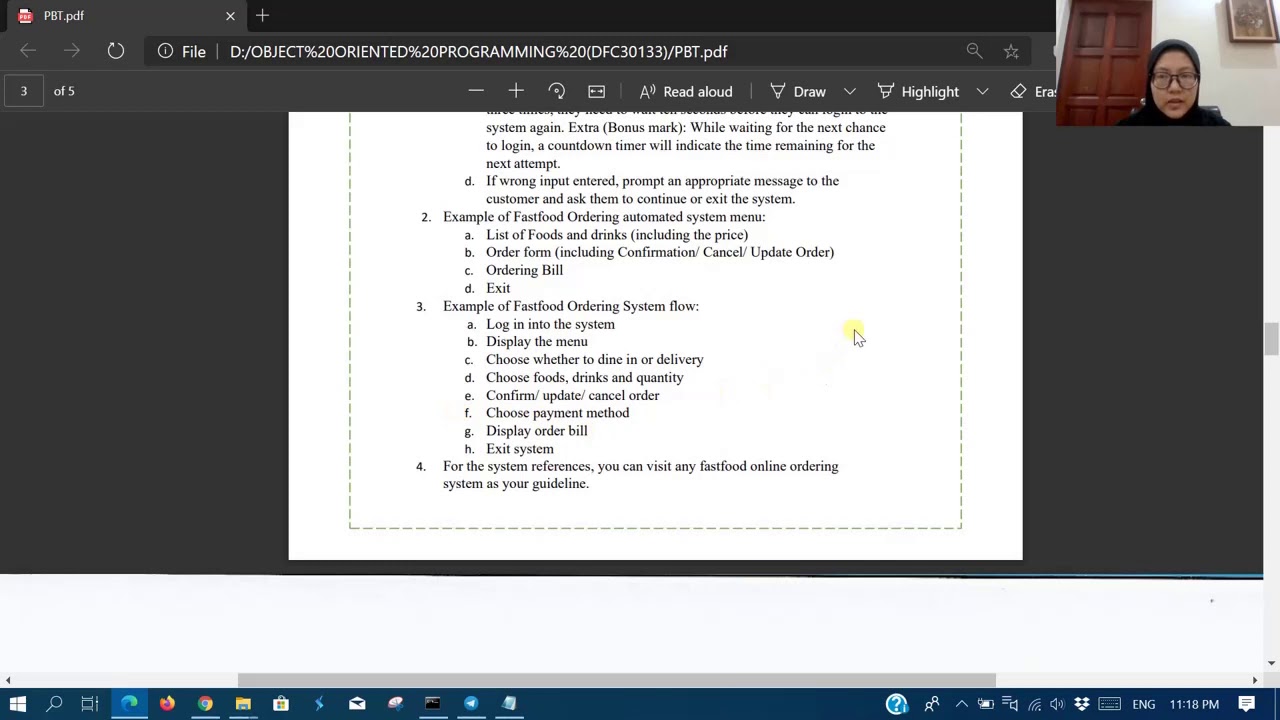 DFC30133 OBJECT ORIENTED PROGRAMMING | PROBLEM BASED TASK - YouTube