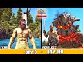 I survive 100 days in hardcore redwood  ark survival evolved 100 days survival  hindi 