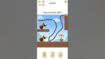 Brain Go 2 | Answers | Save Mr Bull  Level 8 #braingo #braingo2 #gameplay #androidgames #shorts