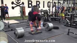 Adam Rodriguez, 645 and 700 Beltless Deficit Deadlift