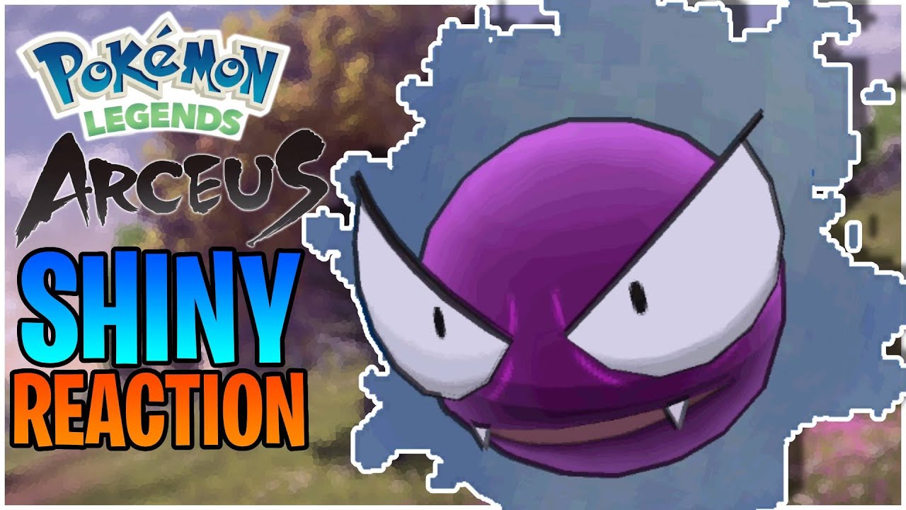 Shiny Ghastly Reaction in Mass Outbreak - Pokemon Legends: Arceus 