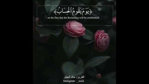 قرآن كريم بصوت القارئ خالد الجليل تلاوة خاشعة و مؤثر ارح قلبك 💚🌿حالة واتس إسلامية /استوري انستغرام