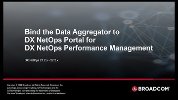 Bind the Data Aggregator to DX NetOps Portal for DX NetOps Performance Management