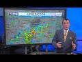 Additional scattered storms through midnight
