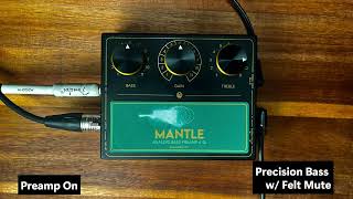 Walrus Audio Mantle Preamp/DI Demo (NO TALKING)