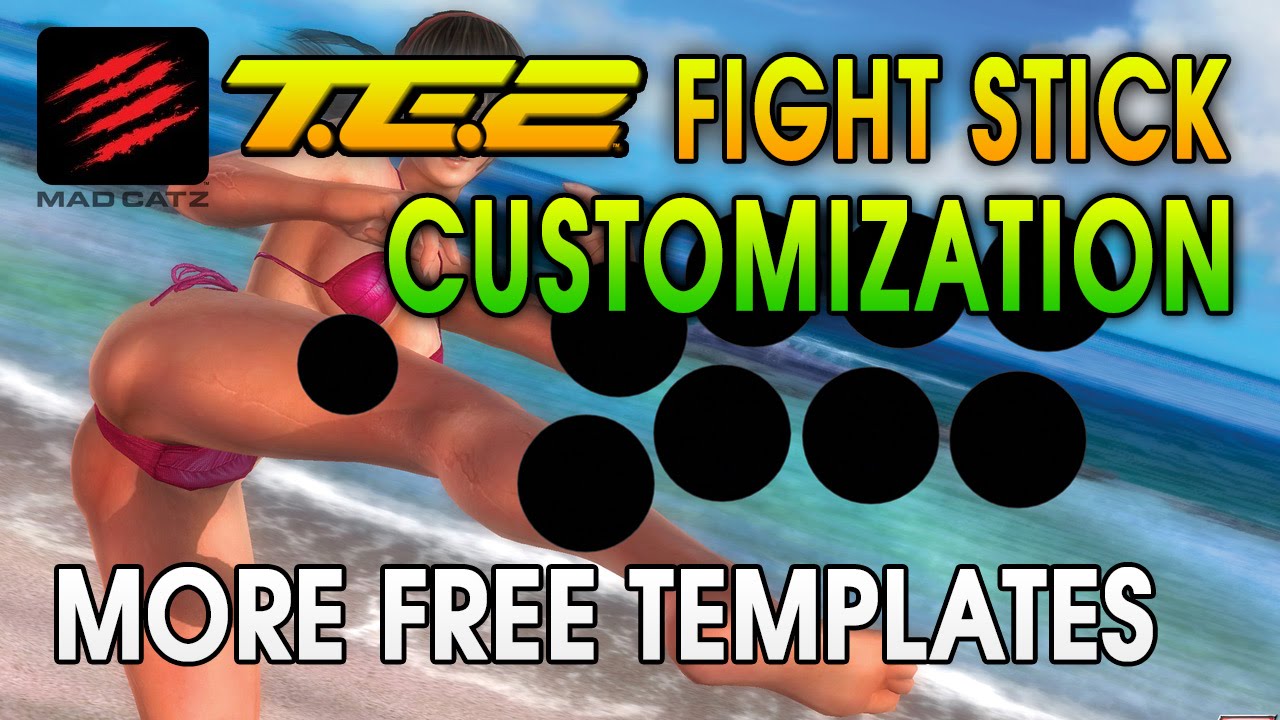 more te2 razer atrox fight stick templates youtube