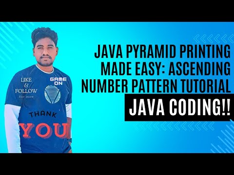 Java Pyramid Printing Made Easy: Ascending Number Pattern Tutorial