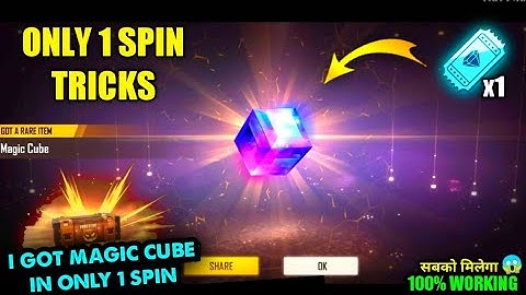 How To Get Magic Cube Only 1 Spin Tricks | New 100% Working Tricks 2021 Get Magic Cube In Free Fire