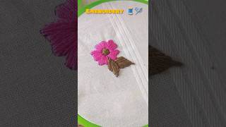 beutiful flower hand embroidery 🪡🧵🌺#art #subscribe #trending #embroidery #tutorial