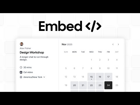 How To Embed Your Booking Page With Cal.com