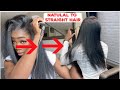 I Straightening  my natural hair at home | I don't usually do this | This is how it turned out