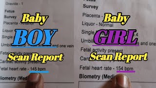 👶Baby Boy & 👼Baby Girl Scan Report / Differentiate b/w Boy & Girl baby scan Report during pregnancy🤰