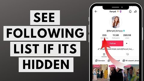 How to See Following List of TikTok Account if it