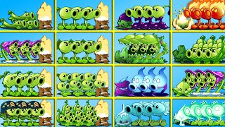 Pvz 2 - All Pea & Support Plants Vs All Zombies - Who Will Win?