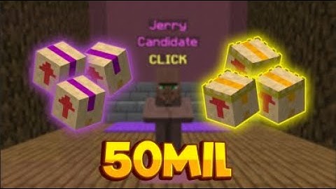 Spending 50 Million Coins On Jerry Boxes! (Hypixel Skyblock #17)