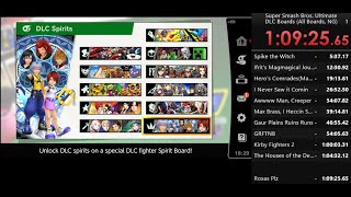 Smash Ultimate - DLC Spirit Boards (Fighters Pass 1 & 2, NG) 1:09:25 (WR)