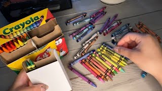 ASMR - Organizing Crayons by Color 🖍️(soft spoken sleep and relaxation aid) 💤