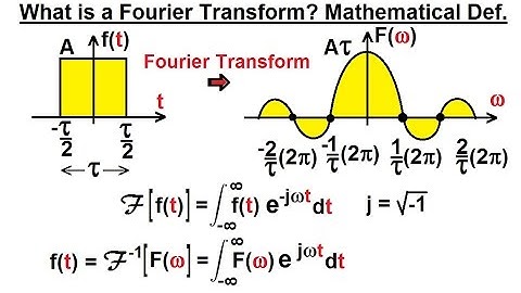 Electrical Engineering: Ch 19: Fourier Transform (2 of 45) What is a Fourier Transform? Math Def