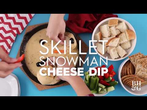 Video: Skillet Snowman Cheese Dip