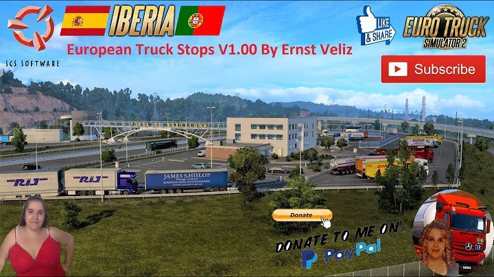 Euro Truck Simulator 2 (1.40) European Truck Stops V1.00 By Ernst Veliz (V1.40.X) + DLC's & Mods