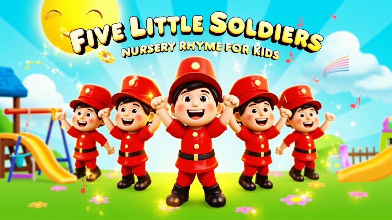 Five Little Soldiers Marching | Counting Song That Kids Love