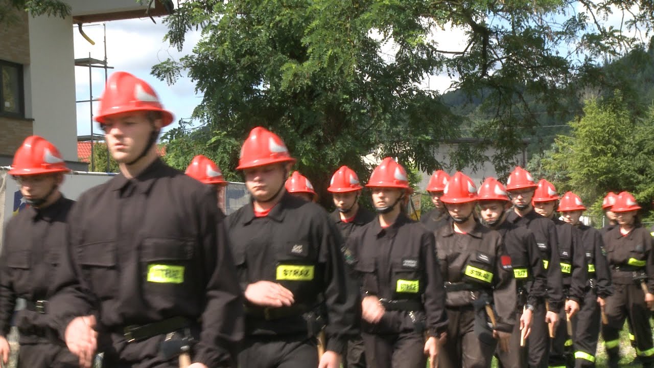 Obóz szkoleniowy młodych strażaków