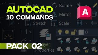 AutoCAD Top 10 Essential Commands | Pack 02 | Complete Tutorial Pack | TRIM, EXTEND, FILLET & More