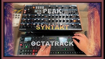 Making #ambient #dawless music with the #octatrack, #syntakt and #novationpeak